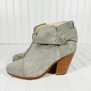 Rag &  Bone Harrow Suede Ankle Booties A53